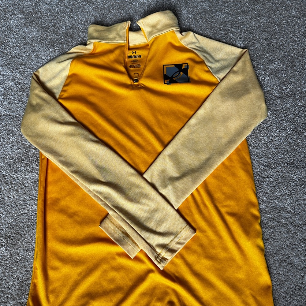 Under Armour Golden Yellow Quarter-Zip Pullover